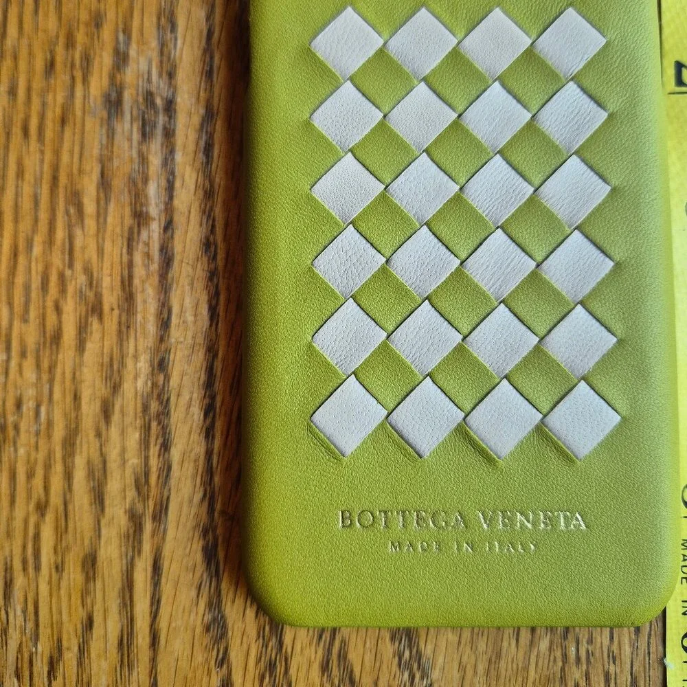 NIB Bottega Veneta Intrecciato Leather iPhone X Case in Chamomile Holiday Gifts